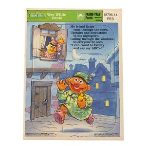 Vintage 1989 Sesame Street Wee Willie Ernie Puzzle